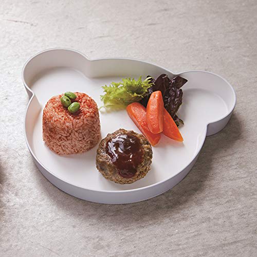 tak Kids Dish Plate Bear, Navy, 19 x 23.6 x 2.6 cm (JTN-0110-NV)