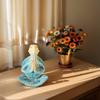 1 Stück Zen-Meditations-Schildkrötenstatue Ornament, Blauer Heilungsstil, Geeignet für Wohnzimmer, Schreibtisch, Arbeitszimmer, Heimdekoration, Ruhige Atmosphäre Deko