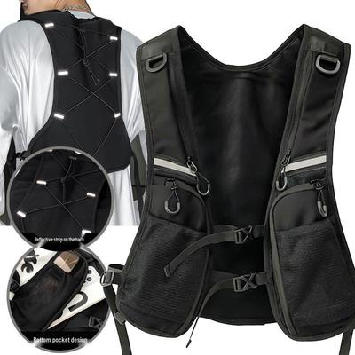 Cross-Border Zhi Neng Feng Tactical Reflective Workwear Vest with Lightweight Storage for Cycling & Running