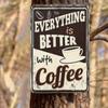 Metal Wall Art Tin Sign Vintage Coffee Decor for Kitchen Bar Pub Man Cave Gift