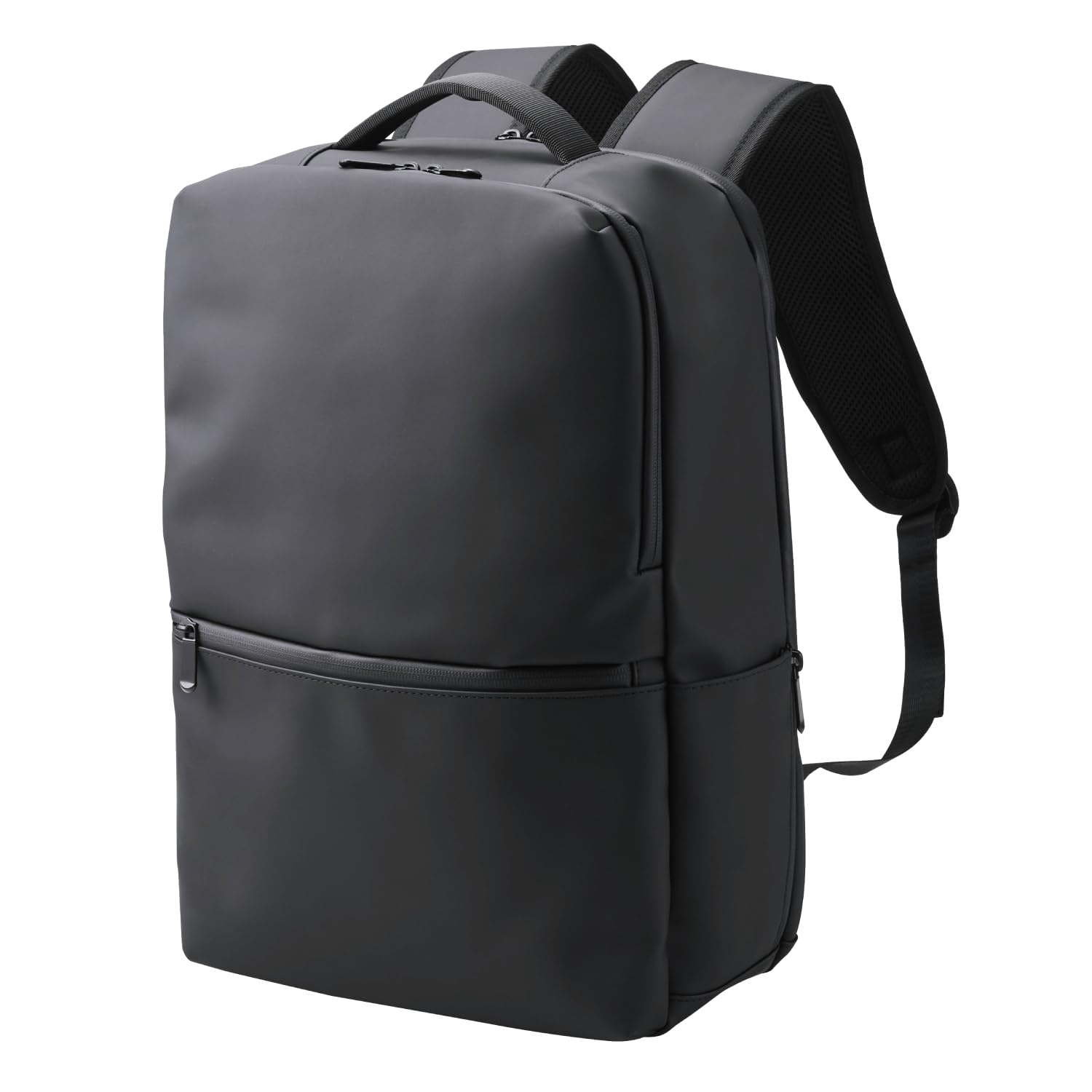 

ELECOM Backpack, Square, Fits up to 15.6 inches, Water-Repellent, Large Capacity, 19L, Black, BM-XBPSQ01BK