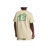 Under Armour Loose Fit Crew Neck Printed Short Sleeve T-Shirt Men Tops Khaki 1384194-273