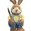14 Inch Easter Bunny Figurine, Handmade, Lovely Photography Props, Animal Crafts for Holiday