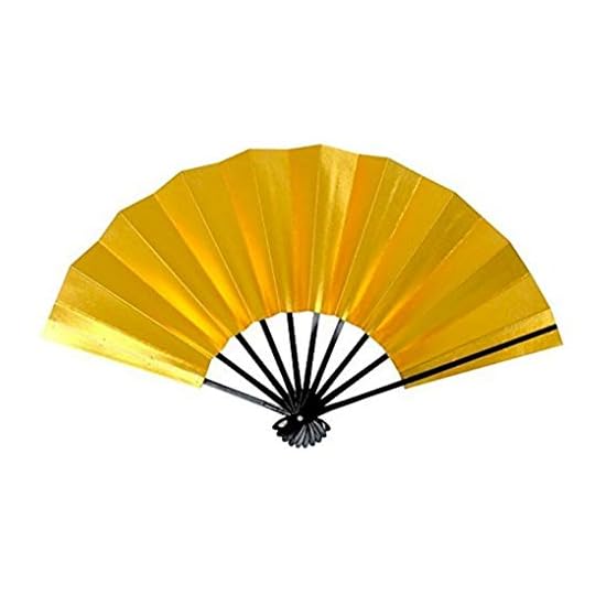 [Asakusa Kimono Market] [Includes Fan Box / Made in Japan] Black Lacquered 9.5-sun Dance Fan Double