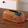 Fashion Rose Desktop Tissue Box Elegant Tissue Holder Creative Bar Napkin Box  Hotel