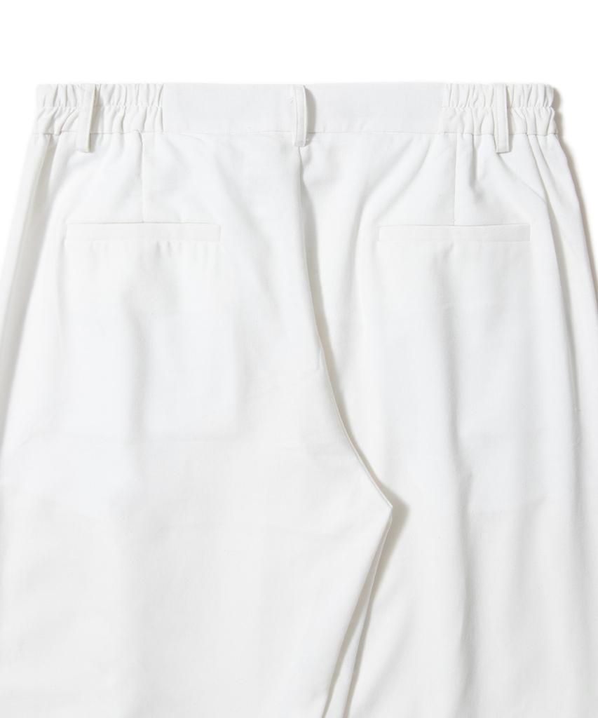 AOTT Cool Summer Linen Single-Pleat Wide Pants Ivory
