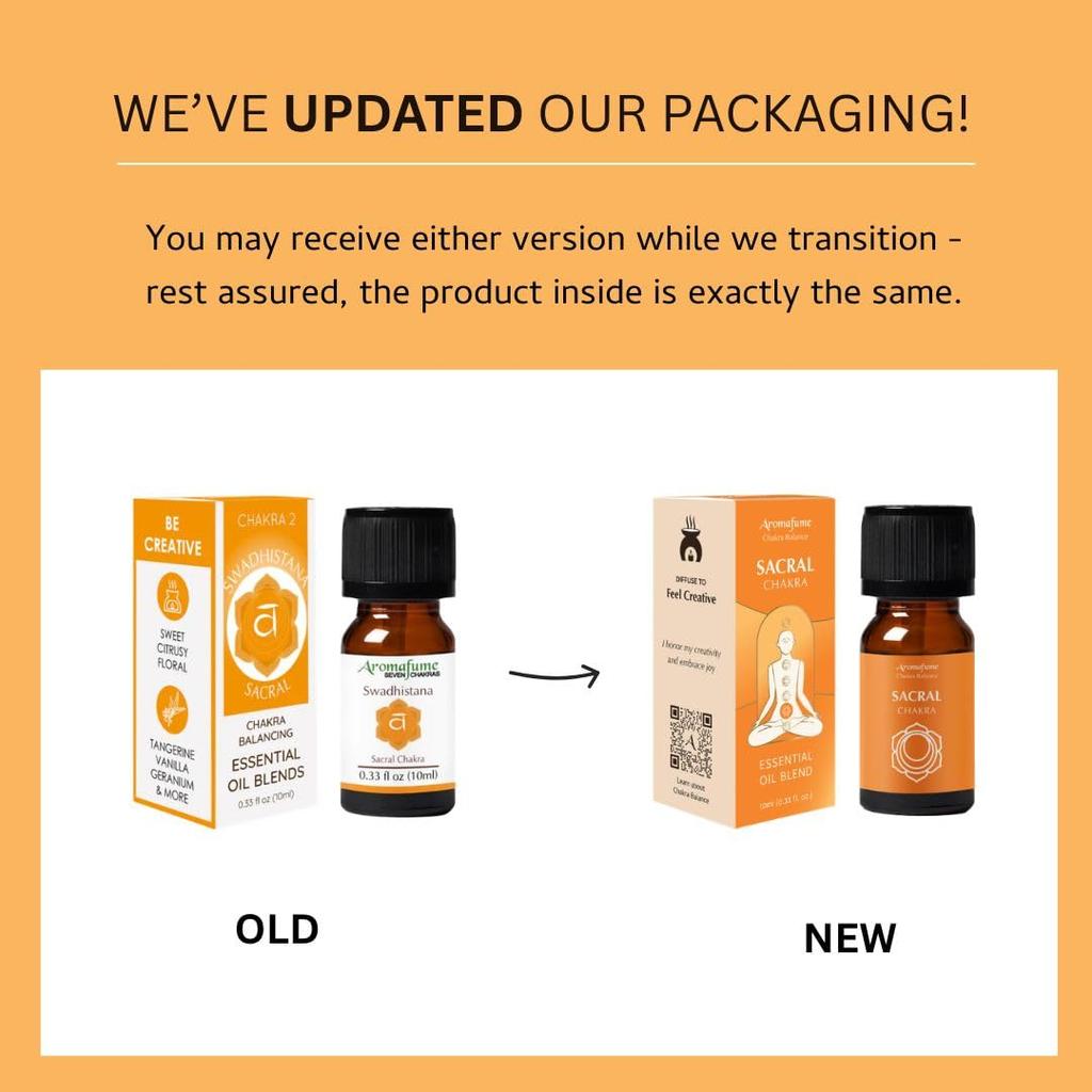 Orange & Jasmine Sacral Chakra Essential Oil Diffuser Blend | 10ml