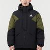 Adidas Colorblock Warm Hooded Down Jacket Men Outerwear Black GT6588