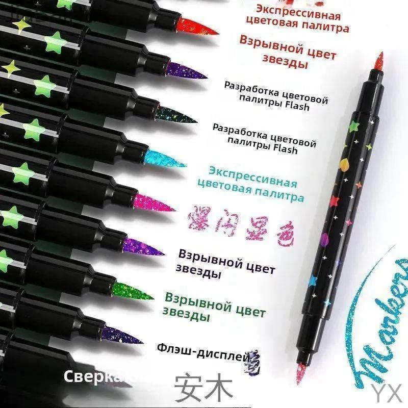 Watercolor marker set, thickness: 3 mm, 24 pcs for sketching, for graffiti