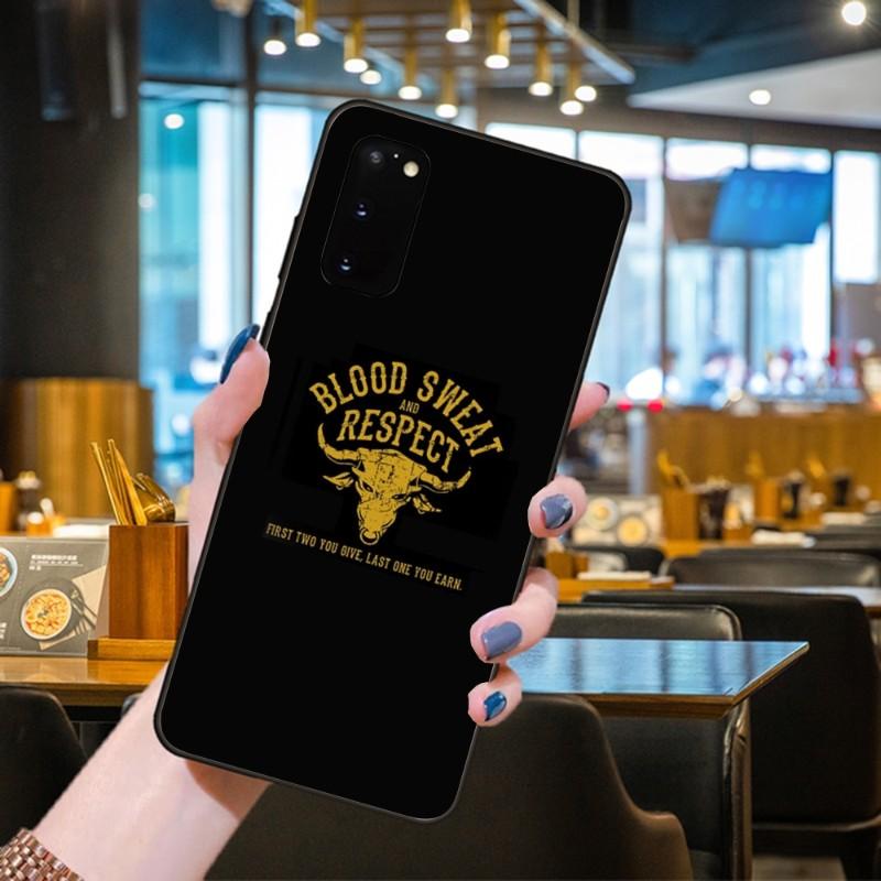 Pouzdro na telefon Project Rock pro Samsung Galaxy S6 S7 S8 S9 S10 S21 S22 Plus Ultra Měkký Černý Kryt na Telefon