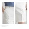 Men's White Summer Suit Shorts - Trendy, Loose, Iron-Free Hong Kong Style 5-Point Casual Pants