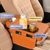 Nouvel Organisateur Universel de Console Centrale de Voiture 4-en-1 Boîte d'Accoudoir avec Coussin Relevable Porte-Gobelet & Rangement Boîte à Mouchoirs
