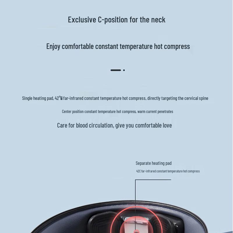 Breo Pulse Neck Massager with Heat CN Plug (adapter Included)