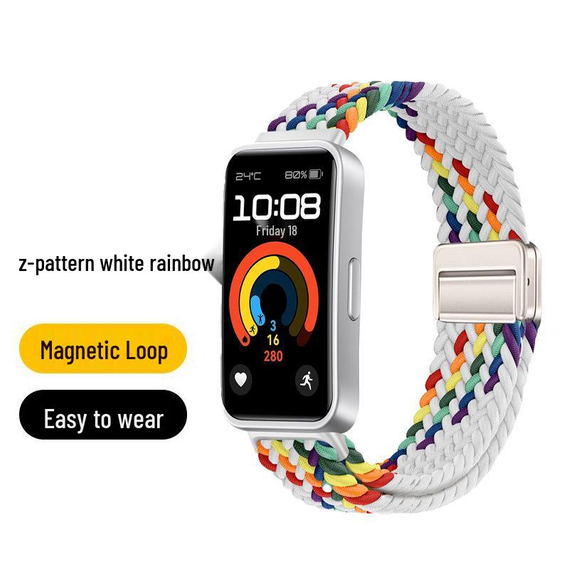 Huawei Band 10 Nylon Woven Strap with Magnetic Buckle for Smart Band 8/9