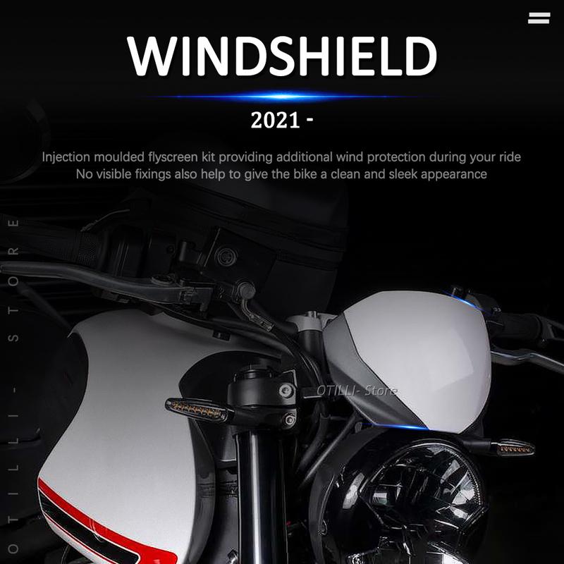 NEW Front Screen Lens Windshield Fairing Windscreen Deflector Accessorie Flyscreen Kit For TRIDENT 660 For Trident 660 2021 2022