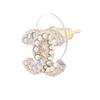 Chanel Double C Crystal Gold Pearl Earrings Women Earrings AB9400-B09089-NK217