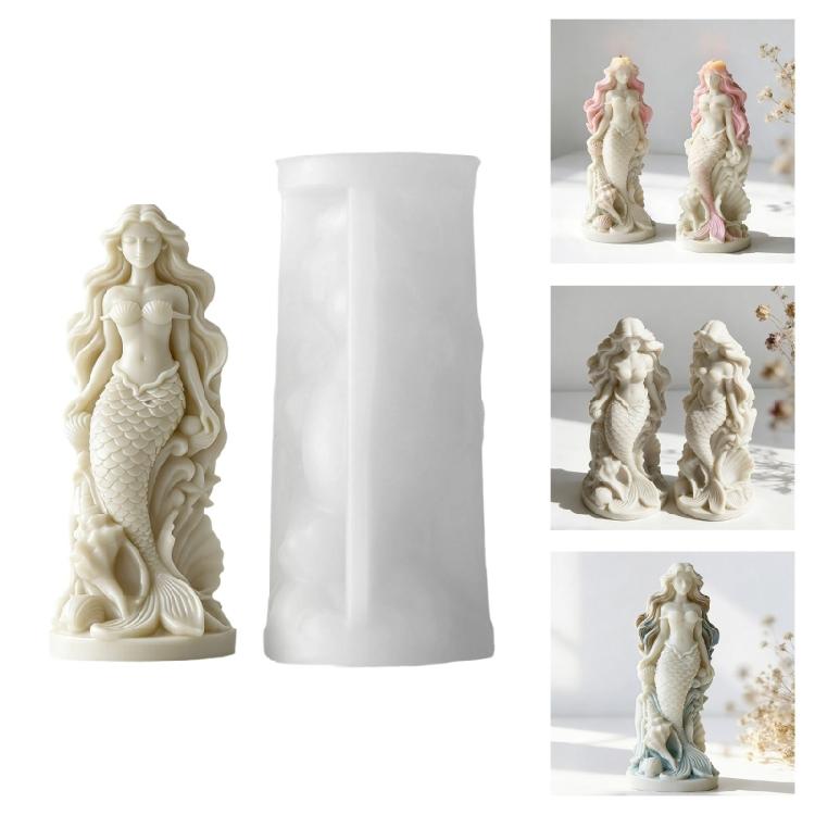 Stampo in Silicone Sirene Ideale Per Candele Saponi Artigianali E Artigianato Decorativo
