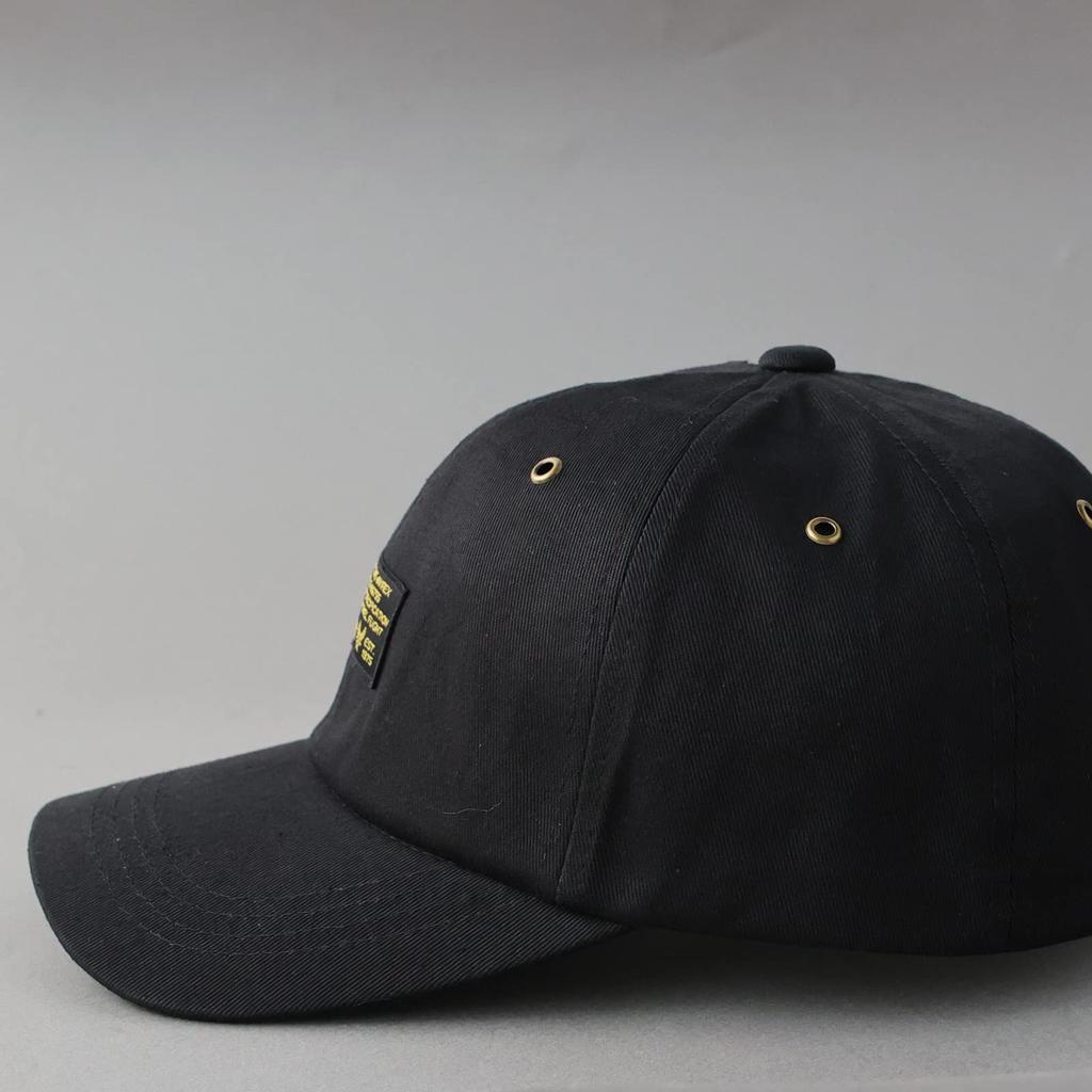 AVIREX Men's Military Tag 6-Panel Baseball Cap, Black