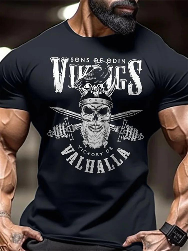 New Men's Fitness T-Shirt Fierce Gym Sports Short-Sleeved Top Quick-Dry Round Neck T-Shirt Fitness Competition Training Clothes