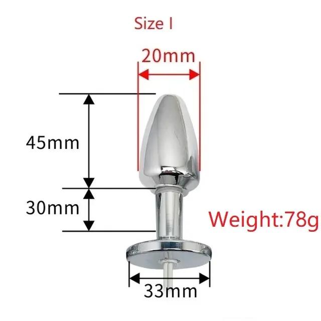 New Bi-polar electro shock Vaginal tight Huge Butt Plug Metal Anal beads Prostate Electrical Stimulation G spot medical Sex Toy