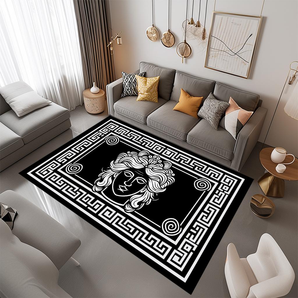 Modern Luxury Style CARPET FOR LIVE ROOM Fashion Design Big Size Rugs Cloakroom Non-slip Floor Mats Bedroom Bedside Soft Carpets