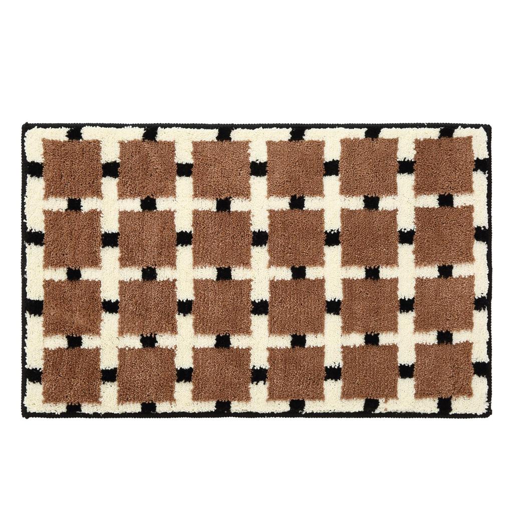 Vintage Style Ultra-Soft Non-Slip Bathroom Mat - Machine Washable Rug for Toilet, Bedroom, or Entrance.