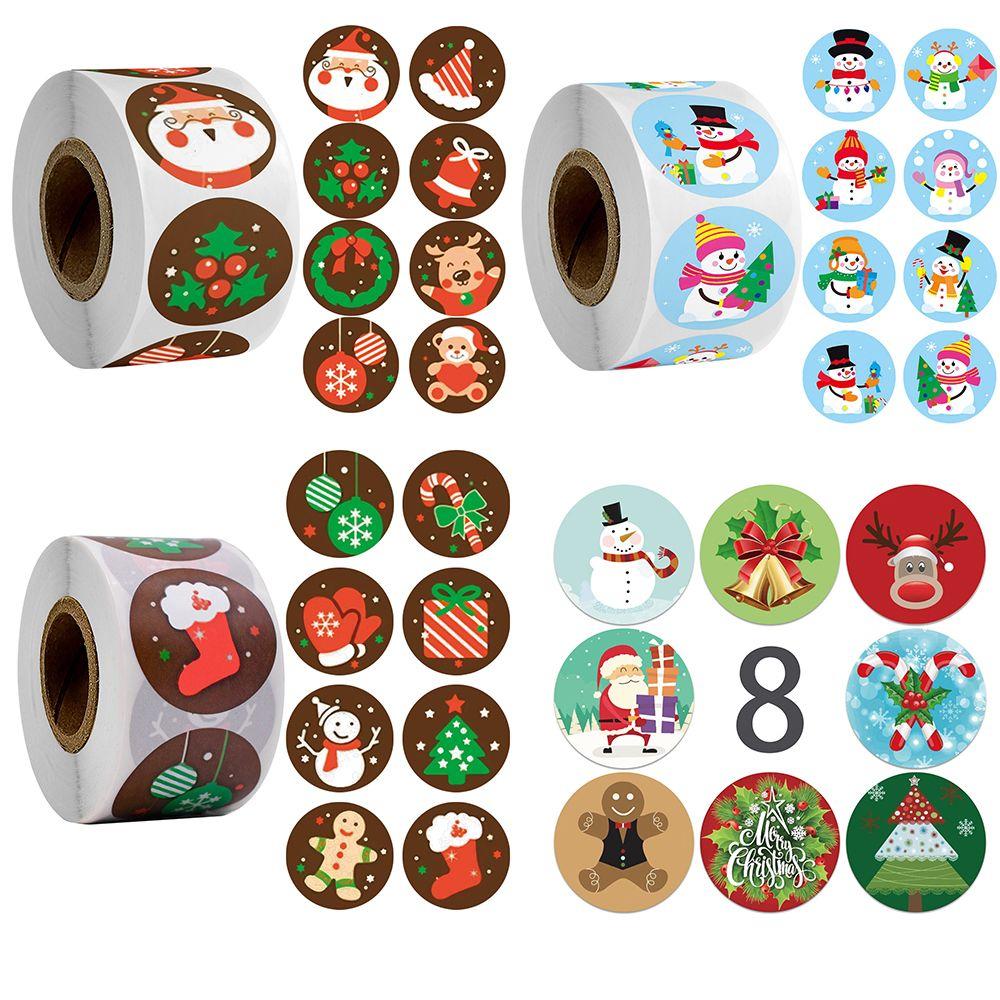 Stickers Envelope Packaging Baking Sign Seal Sticker Adhesive Label Sticky Note Christmas Stickers