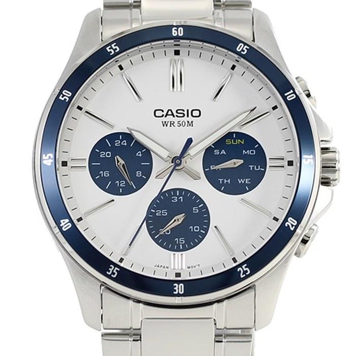 Casio STANDARD MTP-1374D-7A2 Silver Men's