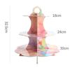Three-Tier Disposable Dessert Stand for Cakes and Pastries - Birthday Party Display