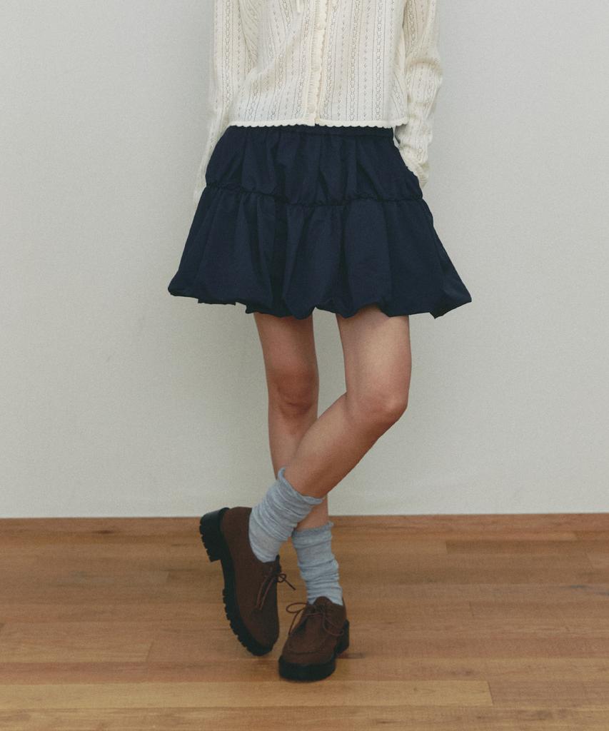 Ceme Shrring Balloon Mini Skirt(Nv)
