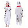 Kinder Katzen-Einteiler Einhorn Cosplay Tier Einteiler Reißverschluss Schlafanzug Kind Halloween Pijamas Jungen Mädchen Kigurumi Anime Kapuzen-Outfits