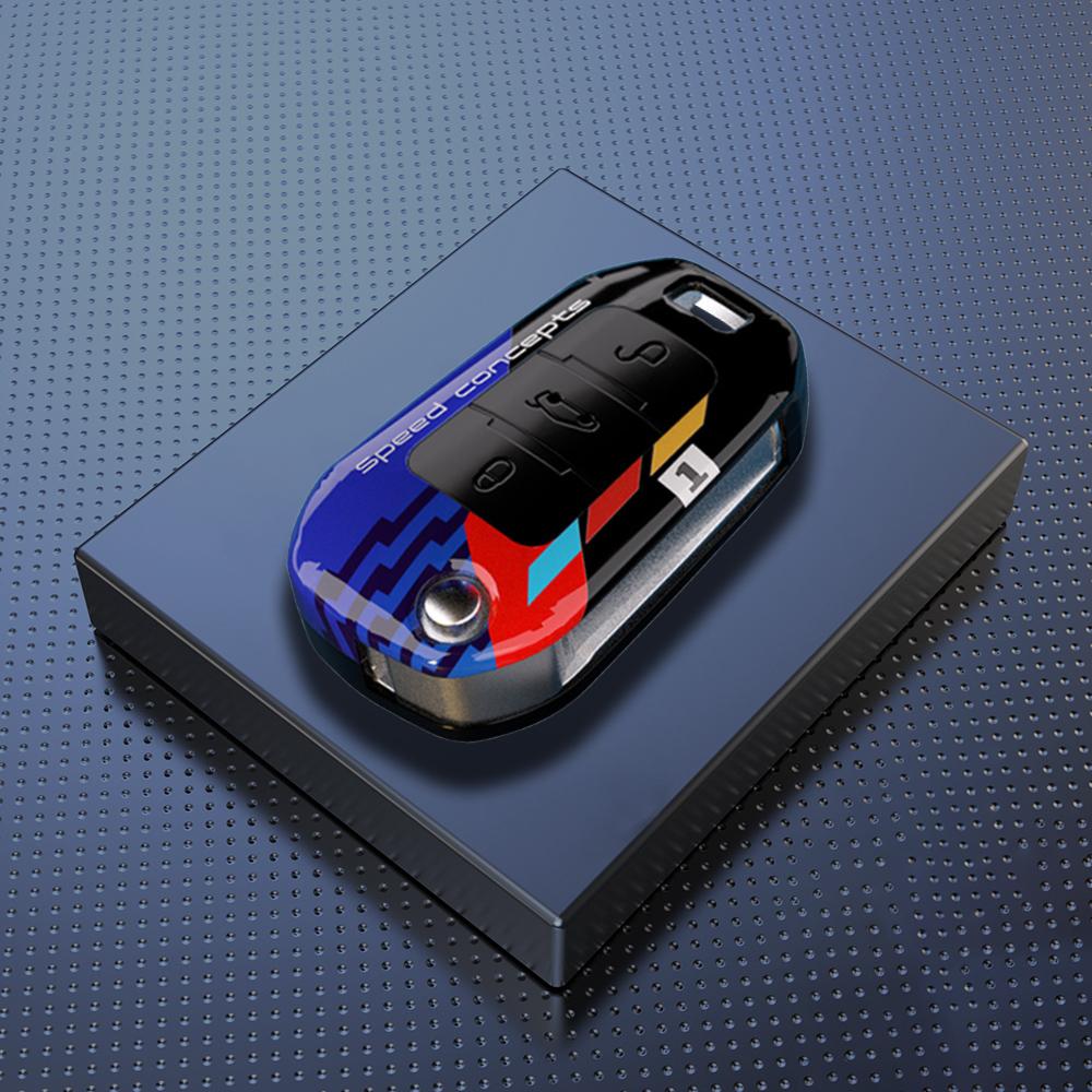 Abs Carbon Car Key Case Cover Shell For Peugeot 208 308 408 508 2008 3008 4008 5008 For Citroen C3 C4 Cactus C6 C8 Accessories
