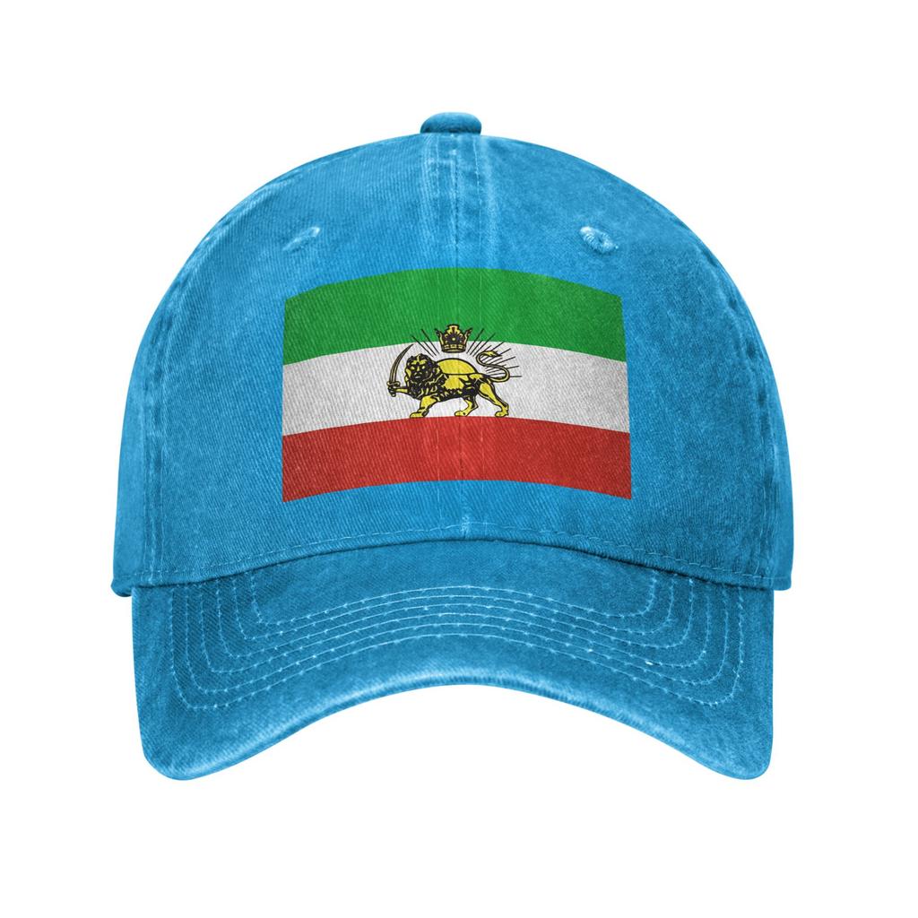 Baseball Cap Flag Of Persia Summer Y2k Funny Trucker Hat Couple Women Print Outdoor Gym Sun-Proof Baseball Caps