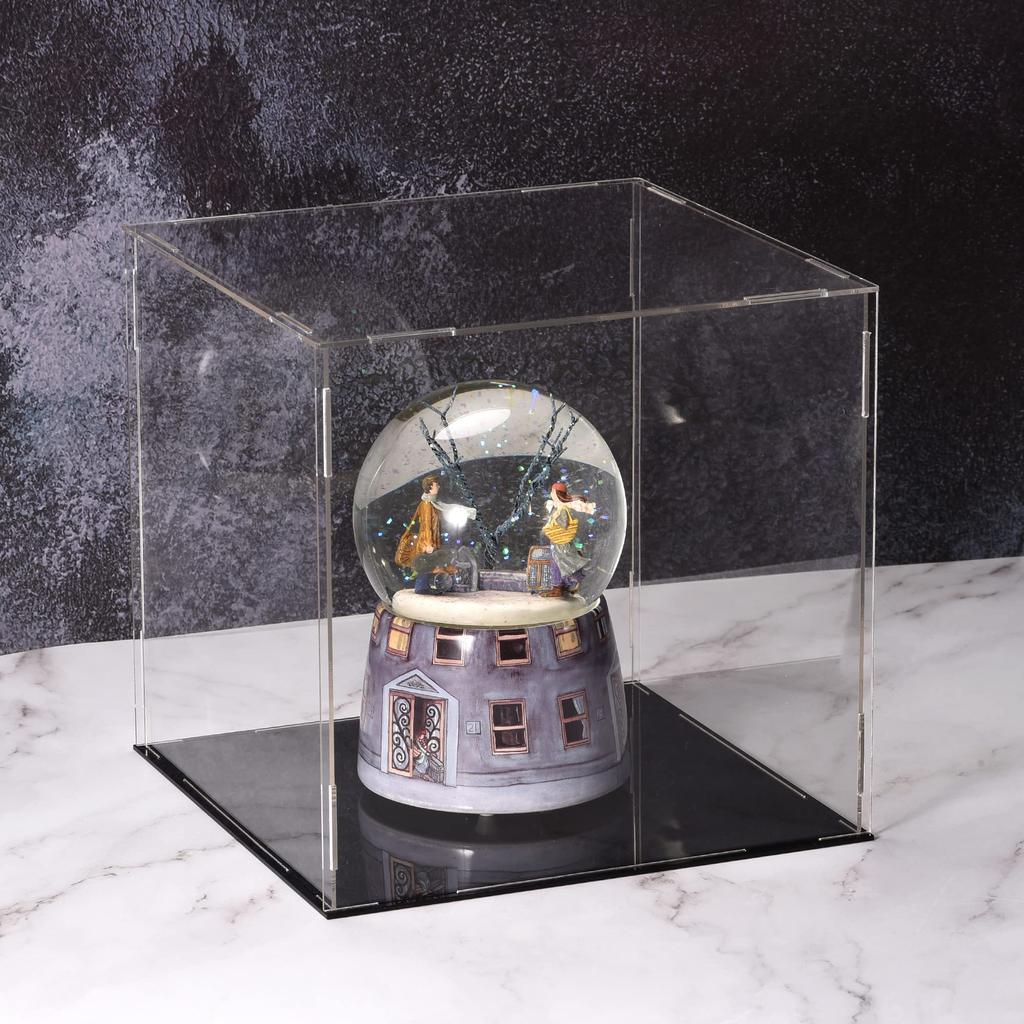 Uxcell Display Case, Dustproof, Protective Cube, Clear Acrylic, 30x30x15 Cm