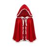 Fairy Hooded Cloak Renaissance Medieval Cosplay Costume Adults Velvet Wizard Witch Cape for Halloween Christmas Cosplay Party