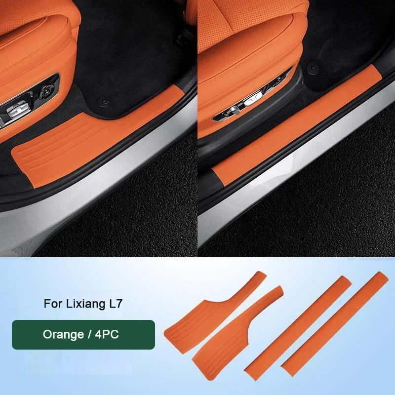 Car Door Threshold Strip Sticker for Li LiXiang L6 L7 L8 L9 2022 2023 2024 Car Door Leather Protective Sticker for Lixiang