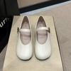 Low-heeled four-season small leather shoes spring and autumn new grandma shoes Mary Jane can wear two single shoes without tiring feet