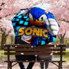 1pc Sonic The Hedgehog Automatic Folding Umbrella, Heavy Duty 8 Rib Iron Frame,  Suitable for Travel, Daily Use, Birthday, Decor Gift m0104055