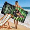 Name Custom Poison Print Beach Towel, Large Soft Quick Dry Towel for Beach Camping Swimming