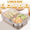 Lunch Box Stainless Steel Bento Box Food Storage Container Student Leakproof Sealed Meal Box for Office Work and School Camping