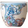 Shangqi Handmade Filigree Silver Peony Ceramic Teacup