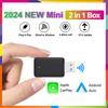 New Wireless CarPlay Android Auto Adapter 2in1 Smart Mini Box USB Plug&Play Bluetooth WiFi Fast Connect Universal Carplay Box