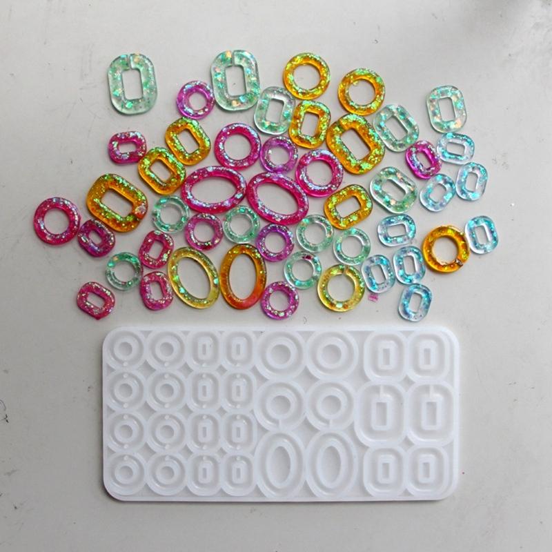 Multi Circle Theme Silicone Moulds Crafting Moulds for Crafting Ear Accessories Suitable for Gifts and Celebrations