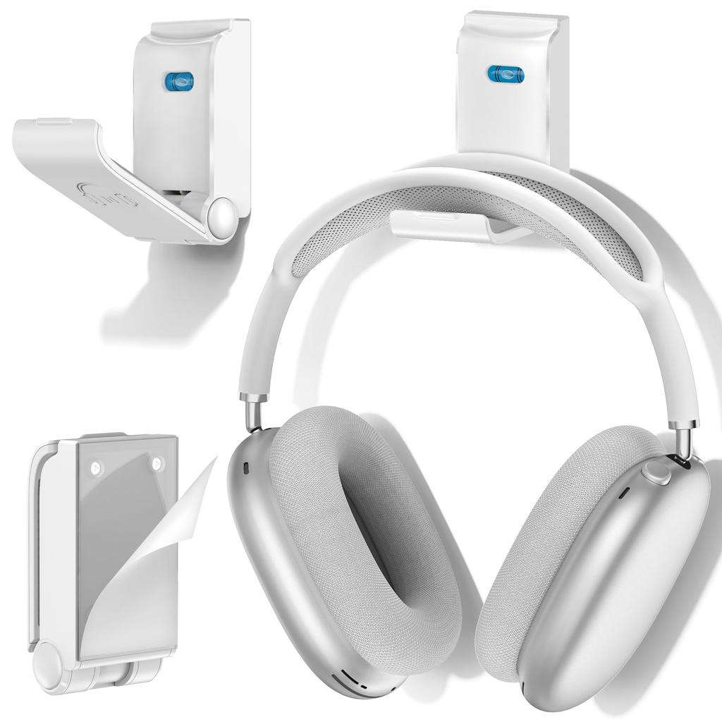 Controller Căști 1 Perete Controller Puternic Compatibil cu AirPodsMax Switch PS4 PS5 Xbox Alb Suport, Piesă, Montură, Pliabil, Lipire, Adeziv,