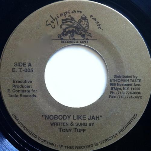 

7inch Record TONY TUFF Nobody Like Jah ET005 Ethiopian Taste US Reggae Ska Dub Used