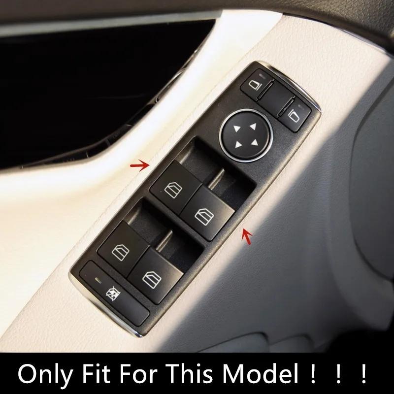 For Mercedes Benz A B C E G Class CLA GLA GLE GLS CLS GLK ML Car Door Armrest Window Glass Lift Buttons Cover Sequ Decoration
