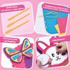 Hahaland Kids Sewing Kit with Unicorn, Owl, Rabbit, 8 Easy Projects, Beginner DIY Felt Craft Set, Toy Gift for Girls Ages 6 7 8 9 10