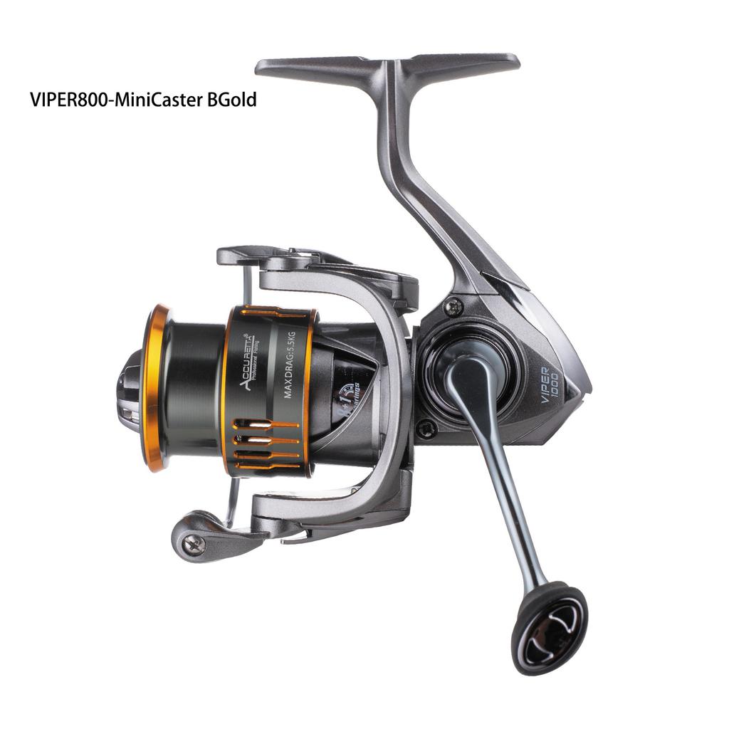 Mavllos VIPER 155g Bass Spinning Reel Drag Power 6kg Gear Ratio 5.2:1 Shallow Aluminum Spool Carbon Light Saltwater Spinning Fishing Reel