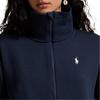 Polo Ralph Lauren Double Layer Knit Half Zip Waist Hoodie Women Hoodies 211A89508-002