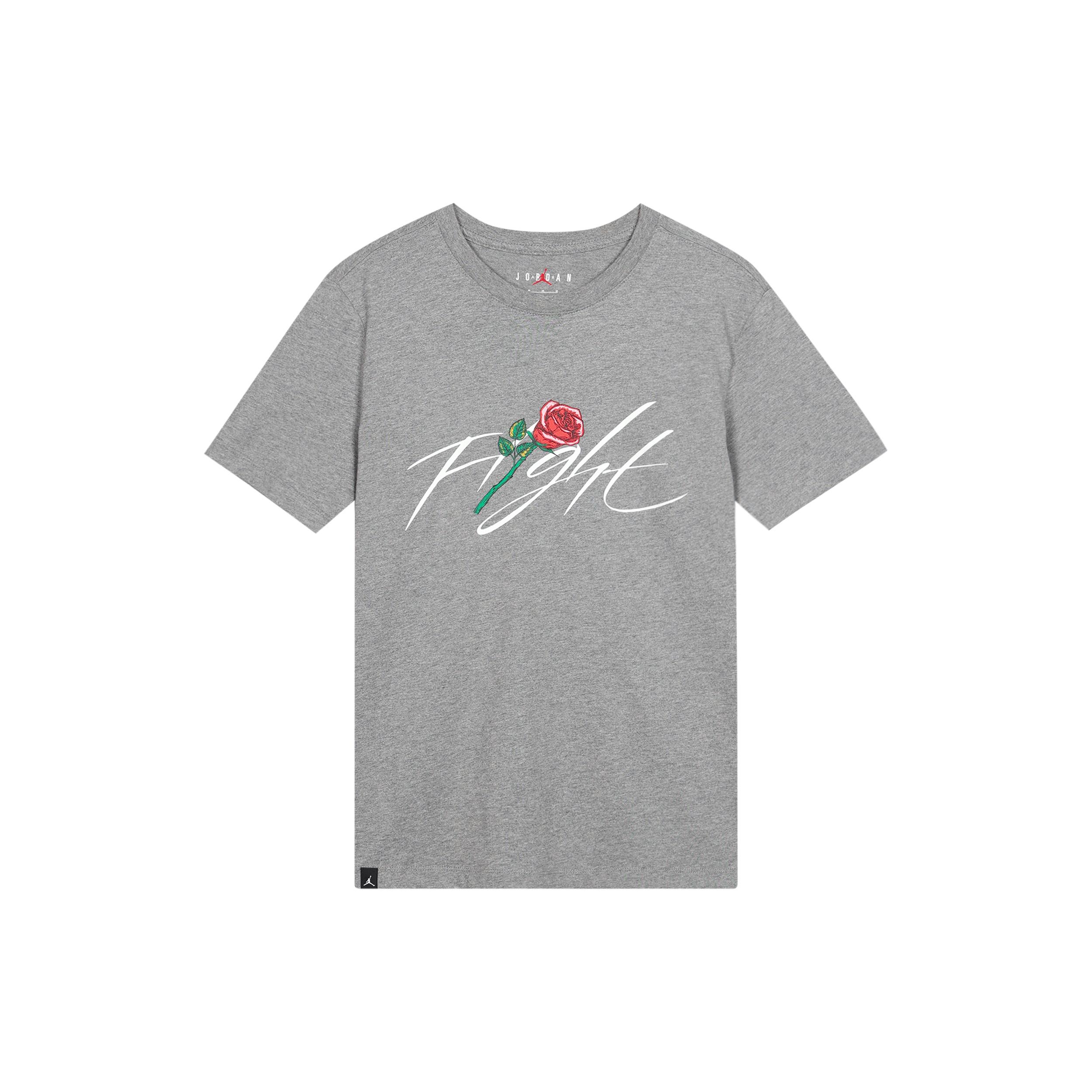 Air Jordan Flight Rose T-Shirt Grey Men s DQ7391-091 XL